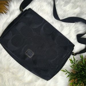 Black Coach Laptop/Messenger Bag